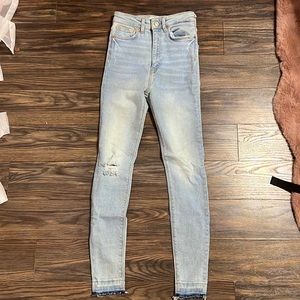 Zara never been worn high waisted skinny  jeans